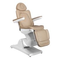 Fotel kosmetyczny elektryczny Azzurro 870 3 silniki Cappuccino