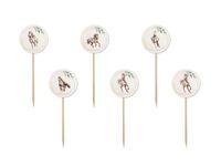 Pikery do babeczek Koniki, 6 szt.