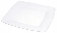 TALERZ OBIADOWY Porcelanowy Biały DUŻY KWADRAT Lubiana Victoria 26 cm
