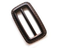 Klamra regulator do paska 25 mm brąz