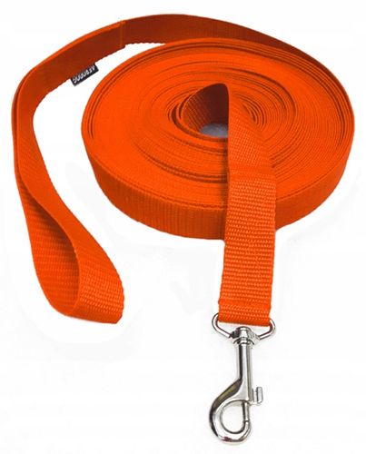 Smycz TRENINGOWA 10m/2,5cm - obroża M na Arena.pl
