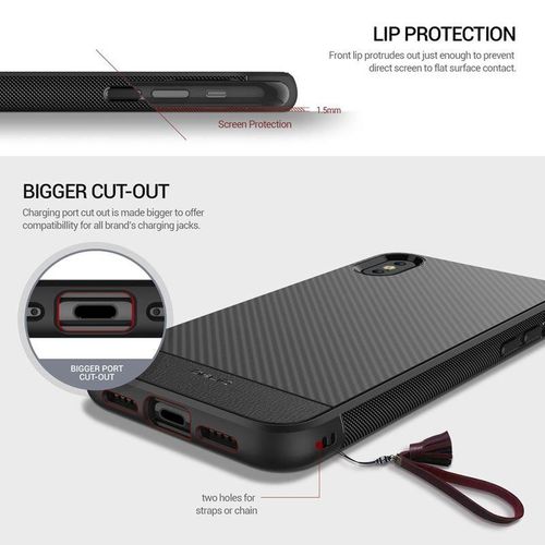 Obliq Flex Pro - etui ochronne do iPhone X (Carbon) na Arena.pl