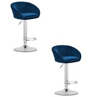 Hoker EAST - aksamit granatowy / baza chrom x 2