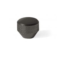 Gałka do mebli czarny mat ⌀26mm radełkowany Mesh 8892.232