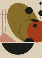 Plakat 39,5x55cm Geometryczny Balans