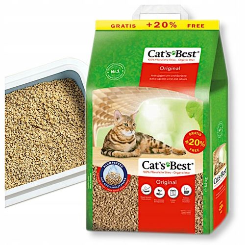 Cats Best Oryginal Żwirek dla kota EKOLOGICZNY Drewniany Zbrylający 12L na Arena.pl