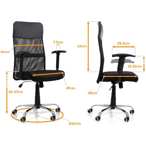 Fotel biurowy 2501 czarny na Arena.pl