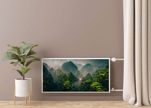 Osłona MAGNETYCZNA Grzejnika Egzotyczny Las Pejzaż Mgła 100cm x 60cm na Arena.pl