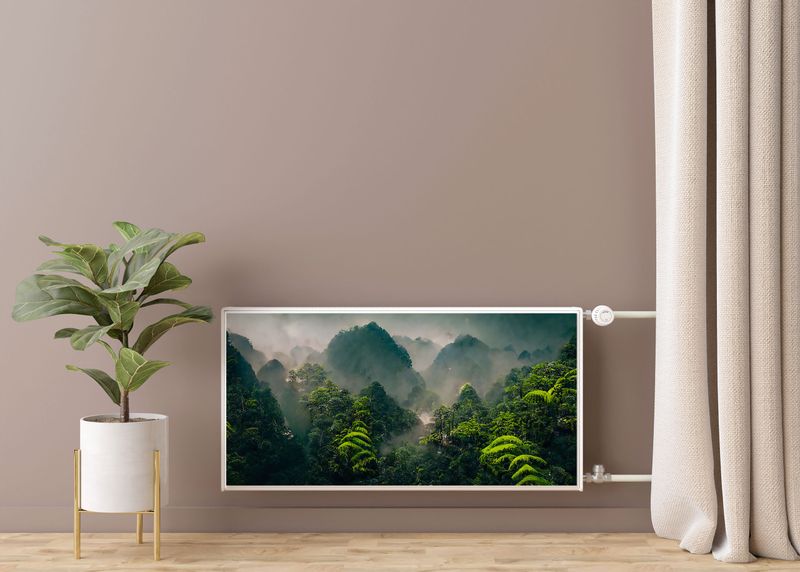 Osłona MAGNETYCZNA Grzejnika Egzotyczny Las Pejzaż Mgła 100cm x 60cm zdjęcie 7