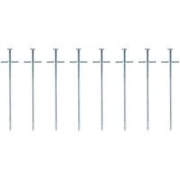 ŚLEDZIE DO NAMIOTU 18CM KPL. 8SZT METAL CAMP ACTIVE