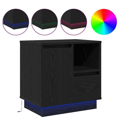 Szafka Nocna z szufladą z 2 pcs Czarny 50 x 34.5 x 50 cm na Arena.pl