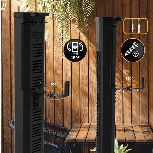 2w1 Promiennik podczerwieni ciepła tarasowy TOR 8 poziomów 2000W pilot na Arena.pl