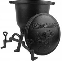 KOCIOŁEK MYŚLIWSKI 8L. PIECZONKI GARNEK ROSSNER Austria Ognisko