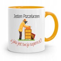 Kubek Zółty Dla Pszczelarza Jestem Pszczelarzem Z Nadrukiem Ze Zdjęciem