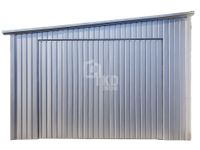 Garaż Blaszany 4,5x9m Brama Uchylna drzwi Dach Spad w bok TKD214