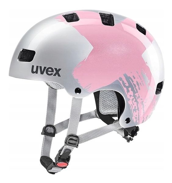 Kask rowerowy Uvex Kid 3 silver/rose r. 55-58 cm zdjęcie 1