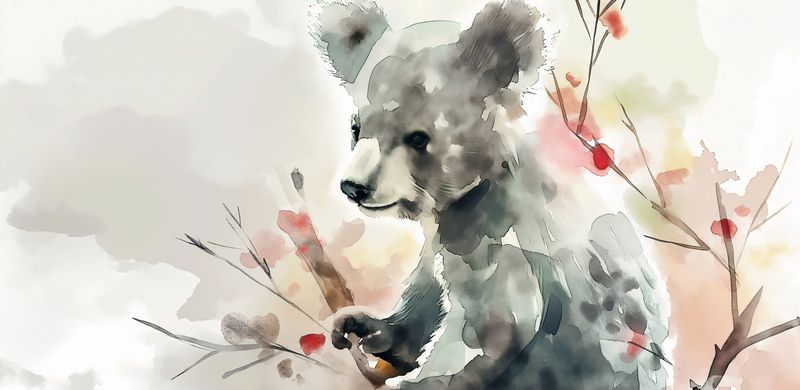 Plakat 91,3x44,5cm Akwarelowa Koala zdjęcie 1