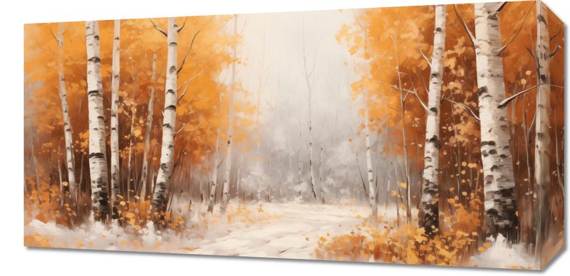 Obraz 60x30cm Jesienne Brzozy zdjęcie 1