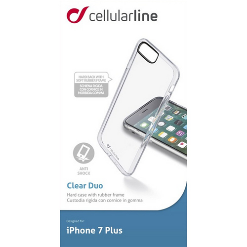 CELLULAR LINE Clear Duo Etui iPhone 7 Plus transparentne na Arena.pl