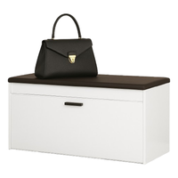 Szafka na buty biała z siedziskiem schowkiem duża do przedpokoju 100 cm