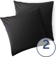 poszewka na poduszkę mikrofibra 50x50 2szt czarny