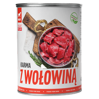 MOKRA KARMA DLA PSA TufTuf Puszka mielonka z wołowiną 400g