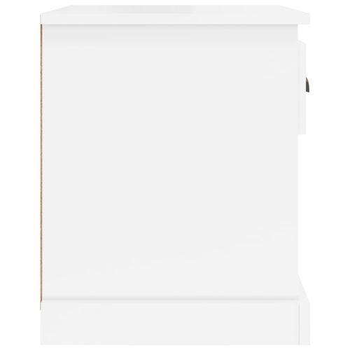 Szafka nocna, wysoki połysk, biała, 39x39x47,5 cm na Arena.pl