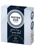 Mister Size 57Mm Condoms 3Pcs Natural