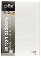 karton ozdobny małe serca biały 220g/m2 (20) 9194