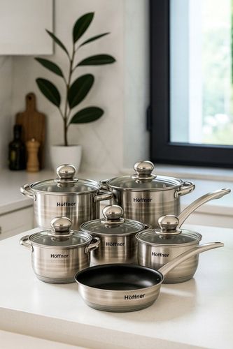 ZESTAW GARNKÓW INDUKCJA / GAZ PATELNIA RONDEL GARNKI STAL NIERDZEWNA na Arena.pl