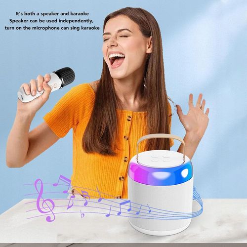 Karaoke Dpofirs RGB przenośne głośnik karaoke Bluetooth + 2 Mikrofony HIT ! na Arena.pl