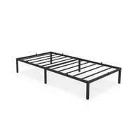 Łóżko 100x200 cm Składane Metalowe Rama Łóżka Stelaż Gościnne Czarne