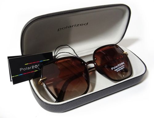 OKULARY PolarZONE MARKOWE DAMSKIE POLARYZACYJNE PRZECIWSŁONECZNE ETUI na Arena.pl