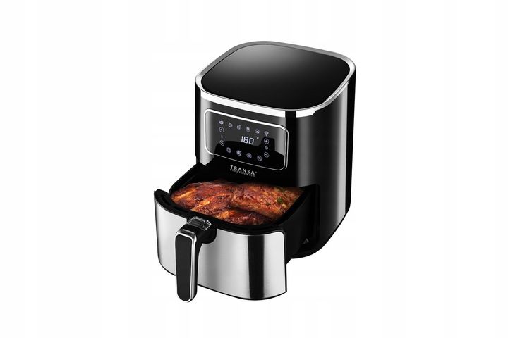 FRYTKOWNICA BEZTŁUSZCZOWA INOX TIMER 6 PROGRAMÓW XXL TRANSA 5L 1700W zdjęcie 7
