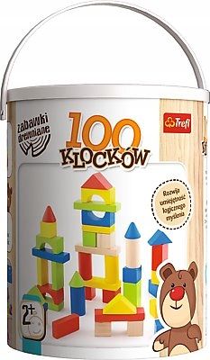 Klocki drewniane - 100 Klocków Blocks Klocki EKO 61685 na Arena.pl