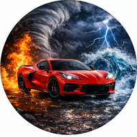 Opłatek na tort Dodge Challenger Viper Ram Charger Durango Auto Samochód