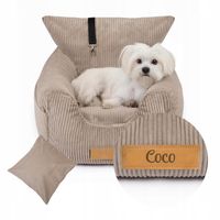 Transporter dla psa kota fotelik do auta samochodowy + Grawer imię GRATIS