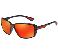 Lustrzanki okulary z polaryzacją sportowe na rower do jazdy czerwone