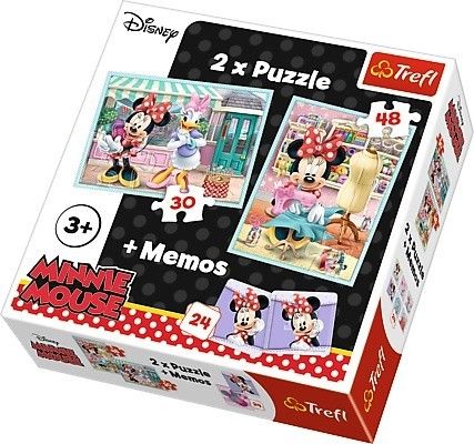 Trefl 30, 48 Elementów + memo - Hobby Minnie na Arena.pl