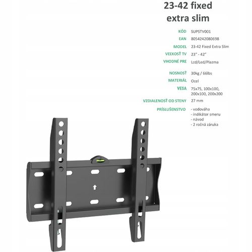 Uchwyt na telewizor Super Ego FIXED na Arena.pl