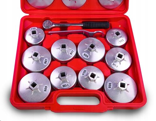 KLUCZE NASADOWE DO FILTRÓW OLEJU NASADKI ZESTAW 23 elementy na Arena.pl