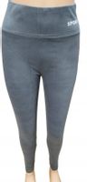 LEGGINSY spodnie LEKKO OCIEPLONE Z wysokim stanem M/L SZARE modne hit