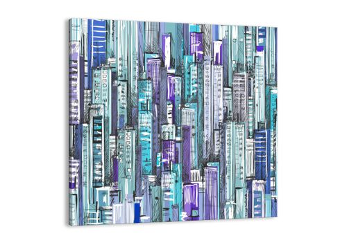Obraz Na Płótnie - Drapacze Chmur - 40X40 Cm - Ac40X40-3857 na Arena.pl