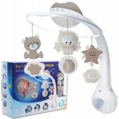 B-Kids KARUZELA DO ŁÓŻECZKA 3w1 PROJEKTOR LAMPKA