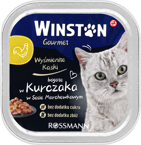 WINSTON MOKRA KARMA DLA KOTÓW Z KURCZAKIEM 100 G na Arena.pl