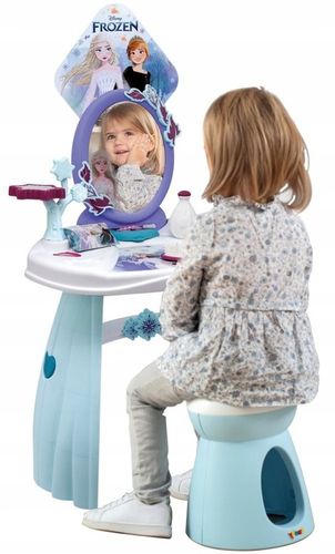 Smoby Toaletka Disney Kraina Lodu Salon Piękności Frozen 10 Akc Taboret na Arena.pl