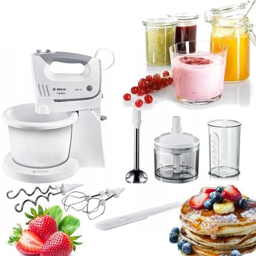 BOSCH MIKSER z misą ROBOT KUCHENNY MFQ36490 SIEKACZ BLENDER 450W MOCNY na Arena.pl