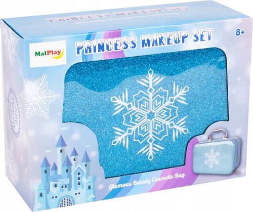 KUFEREK KOSMETYKÓW ZESTAW DO MAKIJAŻU I PAZNOKCI ŚNIEŻYNKA DLA DZIECI na Arena.pl