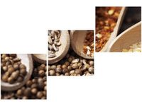 60 90CM OBRAZ 3 ELEM SZCZYPTA SMAKU ŚCIENNY DRUK PŁÓTNO