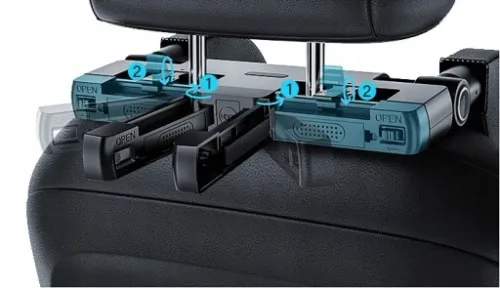 ZAGŁÓWEK PODUSZKA NA GŁOWE DO SAMOCHODU UCHWYT TEL na Arena.pl